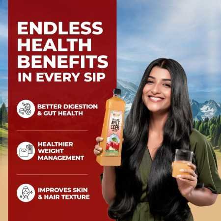 WOW Life Science Apple Cider Vinegar 750ml | Organic Himalayan Apples | Mother of Vinegar with Probiotics | Unfiltered &