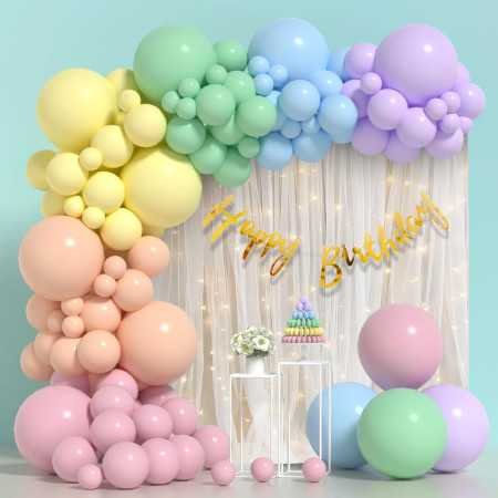 Party Propz Birthday Decoration Items for Girls - 60 Pcs Balloons for Birthday Decorations | Birthday Decorations for Kids |