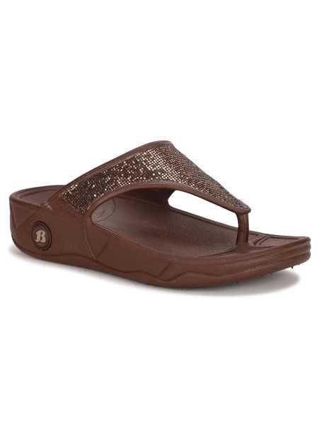 Bata Women's KAFI Slipper (5724714_DARK BROWN_5 UK)