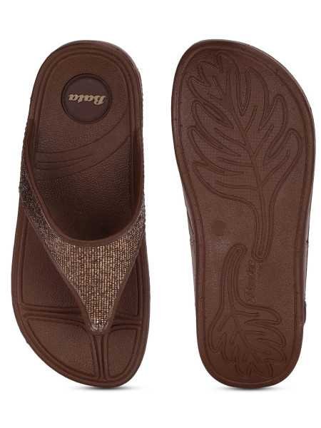 Bata Women's KAFI Slipper (5724714_DARK BROWN_5 UK)