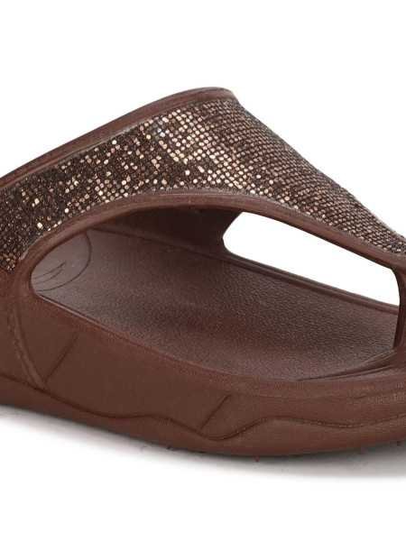 Bata Women's KAFI Slipper (5724714_DARK BROWN_5 UK)