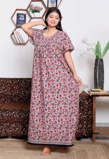 Maya print Women's Pure Cotton Regular Nighty Rajasthani Nighty Rajasthani Gown Jaipuri Nighty Jaipuri Gown Maxi Gown (Pack of 2 Maya print Women's Pure Cotton Regular Nighty Rajasthani Nighty Rajasthani Gown Jaipuri Nighty Jaipuri Gown Maxi Gown (Pack of 2