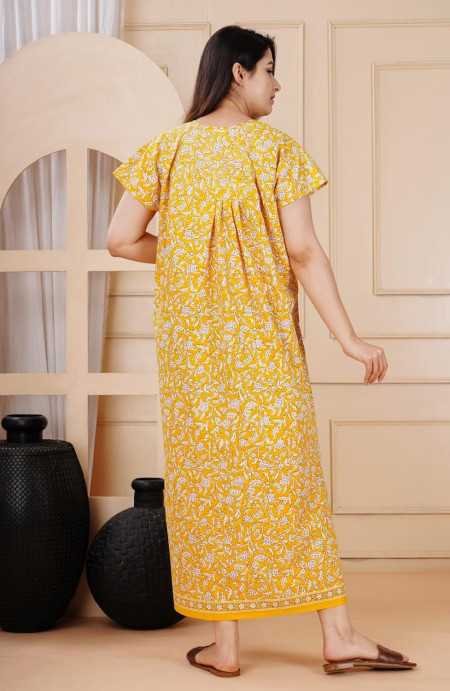 Maya print Women's Pure Cotton Regular Nighty Rajasthani Nighty Rajasthani Gown Jaipuri Nighty Jaipuri Gown Maxi Gown (Pack of 2 Maya print Women's Pure Cotton Regular Nighty Rajasthani Nighty Rajasthani Gown Jaipuri Nighty Jaipuri Gown Maxi Gown (Pack of 2