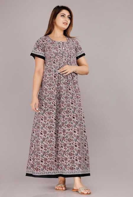 Maya print Women's Pure Cotton Regular Nighty Rajasthani Nighty Rajasthani Gown Jaipuri Nighty Jaipuri Gown Maxi Gown (Pack of 2 Maya print Women's Pure Cotton Regular Nighty Rajasthani Nighty Rajasthani Gown Jaipuri Nighty Jaipuri Gown Maxi Gown (Pack of 2