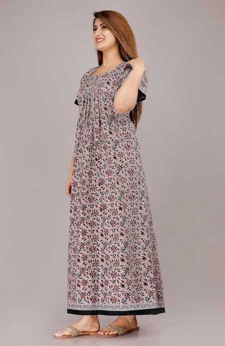 Maya print Women's Pure Cotton Regular Nighty Rajasthani Nighty Rajasthani Gown Jaipuri Nighty Jaipuri Gown Maxi Gown (Pack of 2 Maya print Women's Pure Cotton Regular Nighty Rajasthani Nighty Rajasthani Gown Jaipuri Nighty Jaipuri Gown Maxi Gown (Pack of 2
