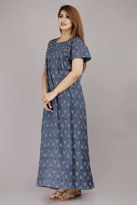 Maya print Women's Pure Cotton Regular Nighty Rajasthani Nighty Rajasthani Gown Jaipuri Nighty Jaipuri Gown Maxi Gown (Pack of 2 Maya print Women's Pure Cotton Regular Nighty Rajasthani Nighty Rajasthani Gown Jaipuri Nighty Jaipuri Gown Maxi Gown (Pack of 2