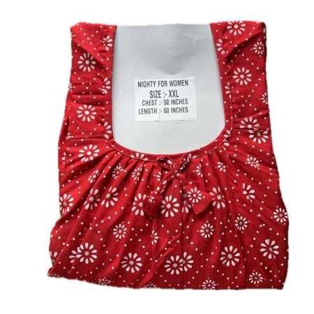 Maya print Women's Pure Cotton Regular Nighty Rajasthani Nighty Rajasthani Gown Jaipuri Nighty Jaipuri Gown Maxi Gown (Pack of 2 Maya print Women's Pure Cotton Regular Nighty Rajasthani Nighty Rajasthani Gown Jaipuri Nighty Jaipuri Gown Maxi Gown (Pack of 2