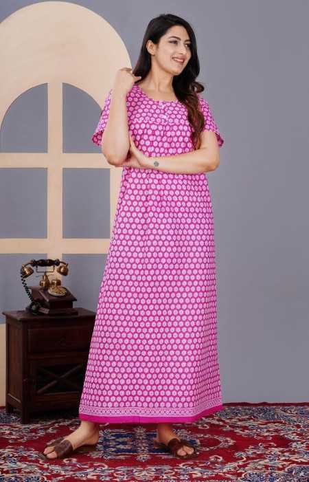 Maya print Women's Pure Cotton Regular Nighty Rajasthani Nighty Rajasthani Gown Jaipuri Nighty Jaipuri Gown Maxi Gown (Pack of 2 Maya print Women's Pure Cotton Regular Nighty Rajasthani Nighty Rajasthani Gown Jaipuri Nighty Jaipuri Gown Maxi Gown (Pack of 2