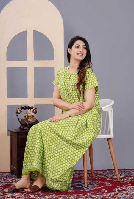 Maya print Women's Pure Cotton Regular Nighty Rajasthani Nighty Rajasthani Gown Jaipuri Nighty Jaipuri Gown Maxi Gown (Pack of 2 Maya print Women's Pure Cotton Regular Nighty Rajasthani Nighty Rajasthani Gown Jaipuri Nighty Jaipuri Gown Maxi Gown (Pack of 2