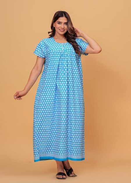 Maya print Women's Pure Cotton Regular Nighty Rajasthani Nighty Rajasthani Gown Jaipuri Nighty Jaipuri Gown Maxi Gown (Pack of 2 Maya print Women's Pure Cotton Regular Nighty Rajasthani Nighty Rajasthani Gown Jaipuri Nighty Jaipuri Gown Maxi Gown (Pack of 2