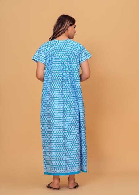 Maya print Women's Pure Cotton Regular Nighty Rajasthani Nighty Rajasthani Gown Jaipuri Nighty Jaipuri Gown Maxi Gown (Pack of 2 Maya print Women's Pure Cotton Regular Nighty Rajasthani Nighty Rajasthani Gown Jaipuri Nighty Jaipuri Gown Maxi Gown (Pack of 2