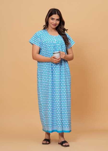 Maya print Women's Pure Cotton Regular Nighty Rajasthani Nighty Rajasthani Gown Jaipuri Nighty Jaipuri Gown Maxi Gown (Pack of 2 Maya print Women's Pure Cotton Regular Nighty Rajasthani Nighty Rajasthani Gown Jaipuri Nighty Jaipuri Gown Maxi Gown (Pack of 2