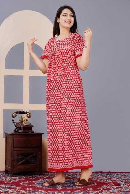 Maya print Women's Pure Cotton Regular Nighty Rajasthani Nighty Rajasthani Gown Jaipuri Nighty Jaipuri Gown Maxi Gown (Pack of 2 Maya print Women's Pure Cotton Regular Nighty Rajasthani Nighty Rajasthani Gown Jaipuri Nighty Jaipuri Gown Maxi Gown (Pack of 2