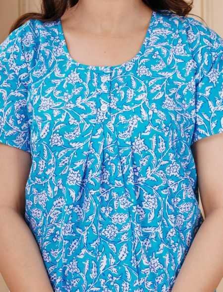 Maya print Women's Pure Cotton Regular Nighty Rajasthani Nighty Rajasthani Gown Jaipuri Nighty Jaipuri Gown Maxi Gown (Pack of 2 Maya print Women's Pure Cotton Regular Nighty Rajasthani Nighty Rajasthani Gown Jaipuri Nighty Jaipuri Gown Maxi Gown (Pack of 2