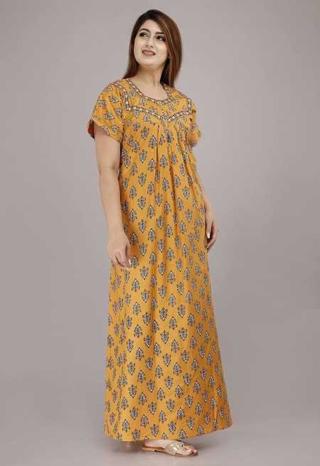 Maya print Women's Pure Cotton Regular Nighty Rajasthani Nighty Rajasthani Gown Jaipuri Nighty Jaipuri Gown Maxi Gown (Pack of 2 Maya print Women's Pure Cotton Regular Nighty Rajasthani Nighty Rajasthani Gown Jaipuri Nighty Jaipuri Gown Maxi Gown (Pack of 2