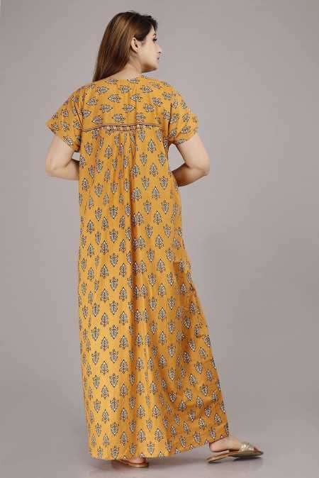 Maya print Women's Pure Cotton Regular Nighty Rajasthani Nighty Rajasthani Gown Jaipuri Nighty Jaipuri Gown Maxi Gown (Pack of 2 Maya print Women's Pure Cotton Regular Nighty Rajasthani Nighty Rajasthani Gown Jaipuri Nighty Jaipuri Gown Maxi Gown (Pack of 2