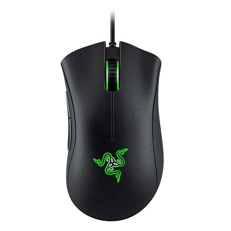Razer DeathAdder Essential Wired Gaming Mouse I Single-Color Green Lighting I 6400DPI Optical Sensor- Black - RZ01-03850100-R3M1 Razer DeathAdder Essential Wired Gaming Mouse I Single-Color Green Lighting I 6400DPI Optical Sensor- Black - RZ01-03850100-R3M1