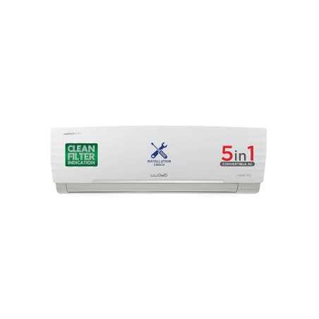 Lloyd 1.5 Ton 5 Star Inverter Split AC (5 in 1 Convertible, Copper, Anti-Viral + PM 2.5 Filter, 2023 Model, White with Chrome