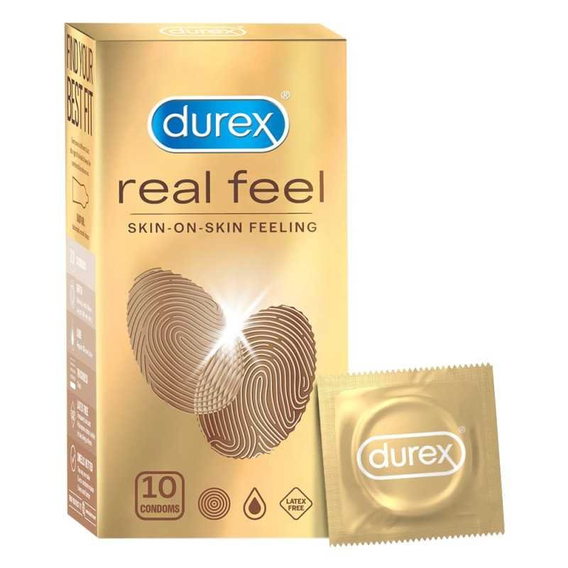 Durex Real Feel Condoms for Men - 10 Count | Latex Free Durex Real Feel Condoms for Men - 10 Count | Latex Free