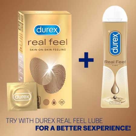 Durex Real Feel Condoms for Men - 10 Count | Latex Free Durex Real Feel Condoms for Men - 10 Count | Latex Free