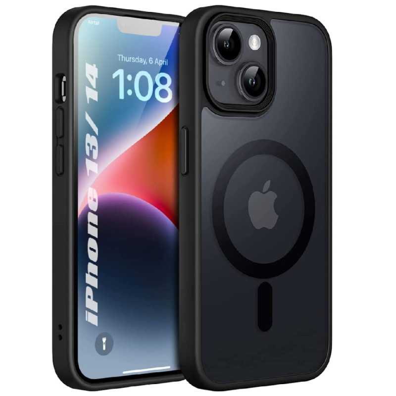Enflamo Matte Back Cover Case Compatible with Mag-Safe Designed for iPhone 14 & iPhone 13 | Ultra Hybrid Camera Bump Protection