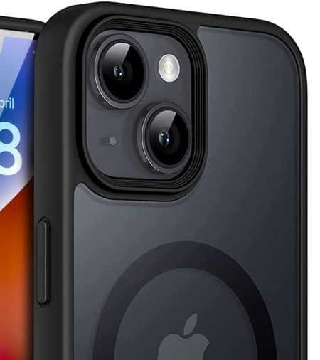Enflamo Matte Back Cover Case Compatible with Mag-Safe Designed for iPhone 14 & iPhone 13 | Ultra Hybrid Camera Bump Protection