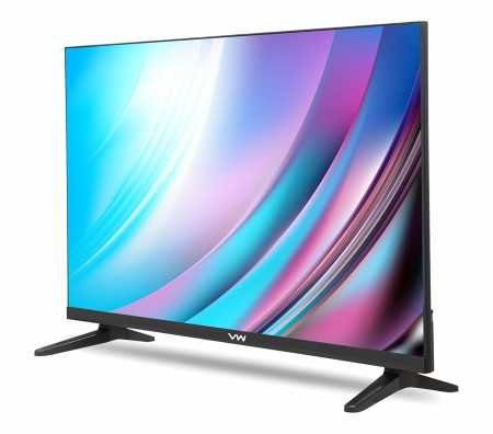 VW 109 cm (43 inches) Playwall Frameless Series Full HD Android Smart LED TV VW43F1 (Black)