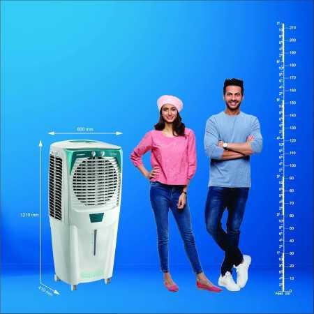 Crompton Ozone Desert Air Cooler- 75L with Everlast Pump, Auto Fill, 4-Way Air Deflection and High Density Honeycomb Pads White Crompton Ozone Desert Air Cooler- 75L with Everlast Pump, Auto Fill, 4-Way Air Deflection and High Density Honeycomb Pads White