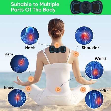 YOGIMOONI Foot Massager-Yogimooni Wireless Ems Massage Machine,Rechargeable,Portable,&Foldable Design. 8 Modes,19 Intensity