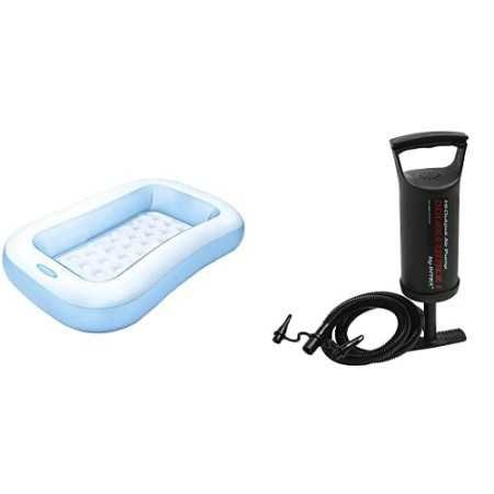 Intex Inflatable Rectangular Pool, Multi Color
