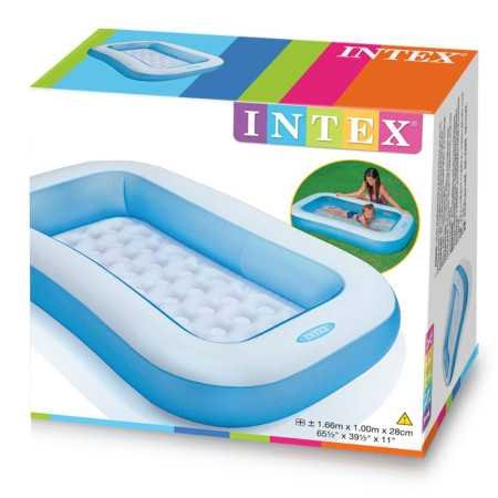 Intex Inflatable Rectangular Pool, Multi Color