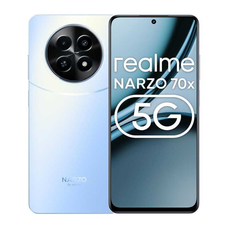 realme NARZO 70x 5G (Ice Blue, 6GB RAM,128GB Storage)|120Hz Ultra Smooth Display|Dimensity 6100+ 6nm 5G|50MP AI Camera|45W