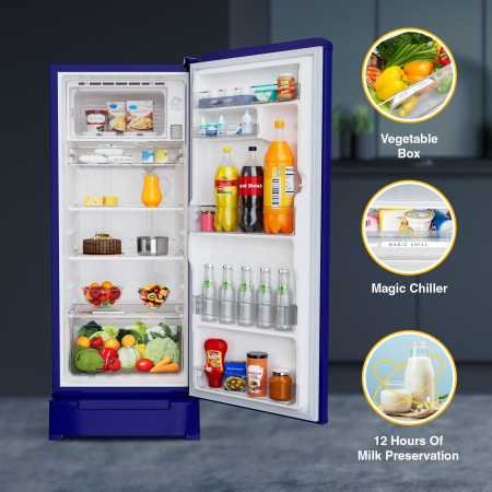 Whirlpool 192 L 5 Star Icemagic Powercool Inverter Direct-Cool Single Door Refrigerator (215 IMPC ROY 5S Inv SAPPHIRE MULIA-Z,