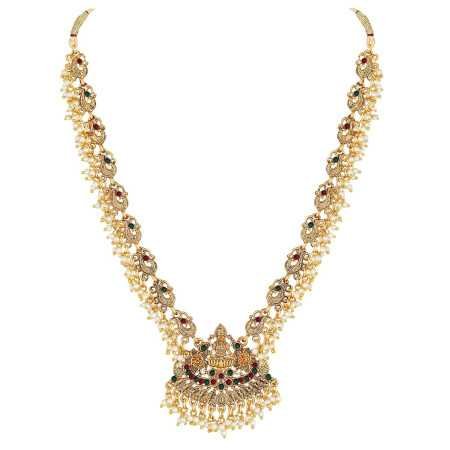 Shining Diva Fashion Latest Stylish Fancy Pearl Choker Traditional Jewellery Set for Women | Temple Necklace Set | Festive Shining Diva Fashion Latest Stylish Fancy Pearl Choker Traditional Jewellery Set for Women | Temple Necklace Set | Festive
