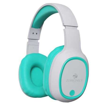ZEBRONICS Thunder Bluetooth 5.3 Wireless Over ear Headphones with 60H Backup, Gaming Mode, Dual Pairing, ENC, AUX, Micro SD,