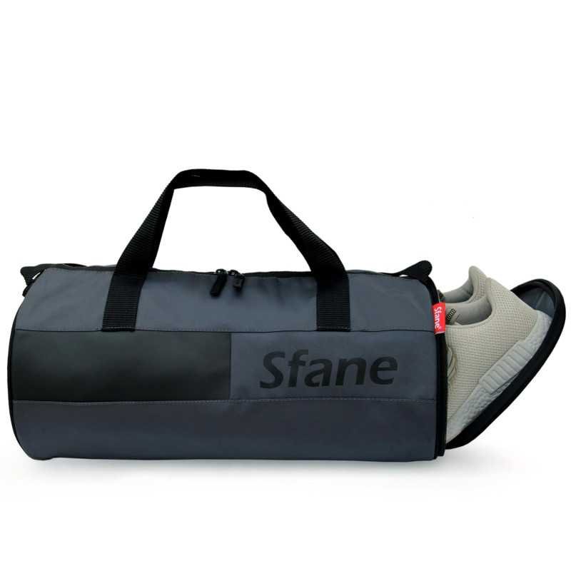 Sfane Polyester 23cms Duffle/Shoulder/Gym Bag for Men & Women with Separate Shoe Compartment (Grey) Sfane Polyester 23cms Duffle/Shoulder/Gym Bag for Men & Women with Separate Shoe Compartment (Grey)