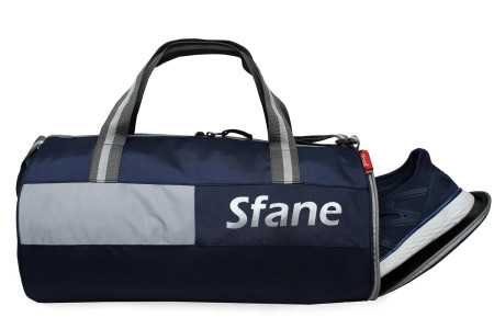 Sfane Polyester 23cms Duffle/Shoulder/Gym Bag for Men & Women with Separate Shoe Compartment (Grey) Sfane Polyester 23cms Duffle/Shoulder/Gym Bag for Men & Women with Separate Shoe Compartment (Grey)