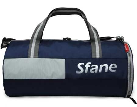 Sfane Polyester 23cms Duffle/Shoulder/Gym Bag for Men & Women with Separate Shoe Compartment (Grey) Sfane Polyester 23cms Duffle/Shoulder/Gym Bag for Men & Women with Separate Shoe Compartment (Grey)