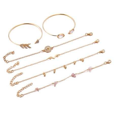 Shining Diva Fashion Latest Stylish Multilayer Gold Plated Bangle Bracelet for Women and Girls (rr14669b) Set of 6 Shining Diva Fashion Latest Stylish Multilayer Gold Plated Bangle Bracelet for Women and Girls (rr14669b) Set of 6