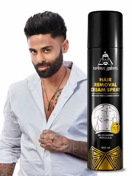 Urbangabru Hair Removal cream Spray | Painless Body Hair Removal spray For Chest, Back, Legs & Under Arms (200 ml (Pack of 1),