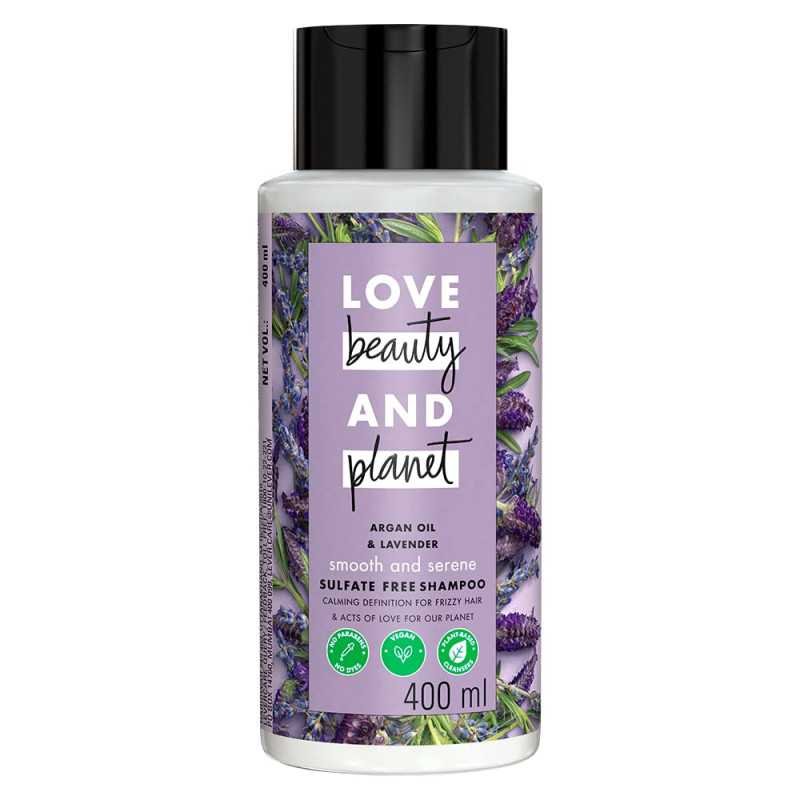 Love Beauty & Planet Argan Oil and Lavender Sulfate Free Smooth and Serene Shampoo|| No Parabens|| No Dyes|| 400ml Love Beauty & Planet Argan Oil and Lavender Sulfate Free Smooth and Serene Shampoo|| No Parabens|| No Dyes|| 400ml