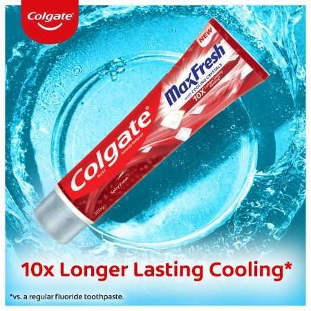 Colgate MaxFresh Toothpaste, Red Gel Tooth Paste with Menthol for Super Fresh Breath, 300g, 150g X 2 (Spicy Fresh) (Combo Pack Colgate MaxFresh Toothpaste, Red Gel Tooth Paste with Menthol for Super Fresh Breath, 300g, 150g X 2 (Spicy Fresh) (Combo Pack