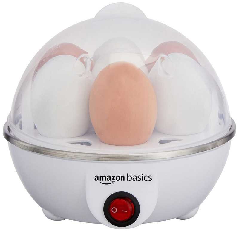 Amazon Basics Electric Egg Boiler | 3 Boiling Modes | Automatic Operation | Overheat Protection|75ml|Plastic|White Amazon Basics Electric Egg Boiler | 3 Boiling Modes | Automatic Operation | Overheat Protection|75ml|Plastic|White