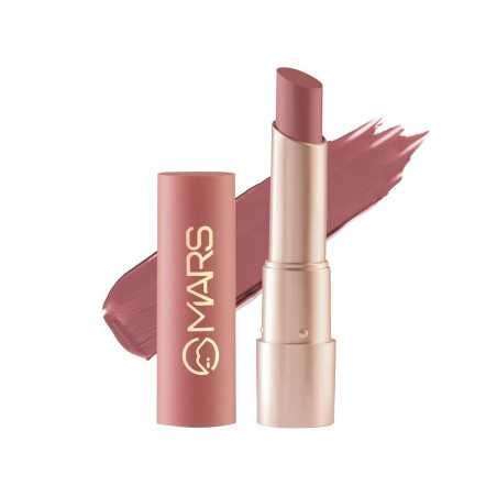 MARS Creamy Matte Long Lasting Lipstick for Women | Creamy Lipstick | Single Swipe Application | Smooth & Light Weight (3.2 gm)