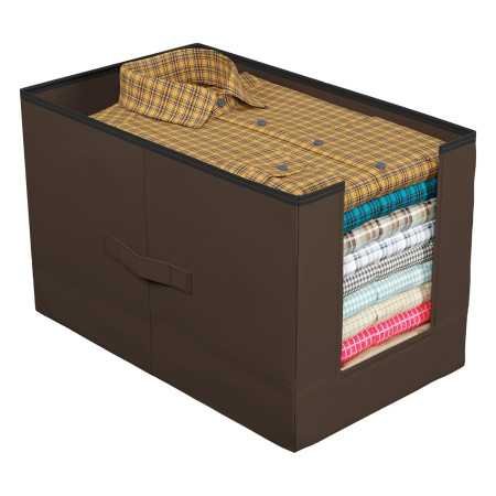 Kuber Industries Non-Woven Shirt Stacker/Clothes Organizer|Solid Color & Foldable Non Woven Material|Closet & Wardrobe Kuber Industries Non-Woven Shirt Stacker/Clothes Organizer|Solid Color & Foldable Non Woven Material|Closet & Wardrobe