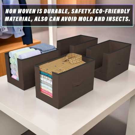 Kuber Industries Non-Woven Shirt Stacker/Clothes Organizer|Solid Color & Foldable Non Woven Material|Closet & Wardrobe Kuber Industries Non-Woven Shirt Stacker/Clothes Organizer|Solid Color & Foldable Non Woven Material|Closet & Wardrobe