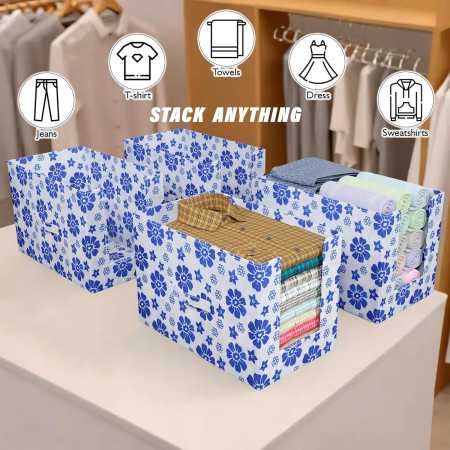 Kuber Industries Non-Woven Shirt Stacker/Clothes Organizer|Solid Color & Foldable Non Woven Material|Closet & Wardrobe Kuber Industries Non-Woven Shirt Stacker/Clothes Organizer|Solid Color & Foldable Non Woven Material|Closet & Wardrobe