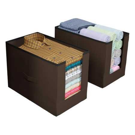 Kuber Industries Non-Woven Shirt Stacker/Clothes Organizer|Solid Color & Foldable Non Woven Material|Closet & Wardrobe Kuber Industries Non-Woven Shirt Stacker/Clothes Organizer|Solid Color & Foldable Non Woven Material|Closet & Wardrobe