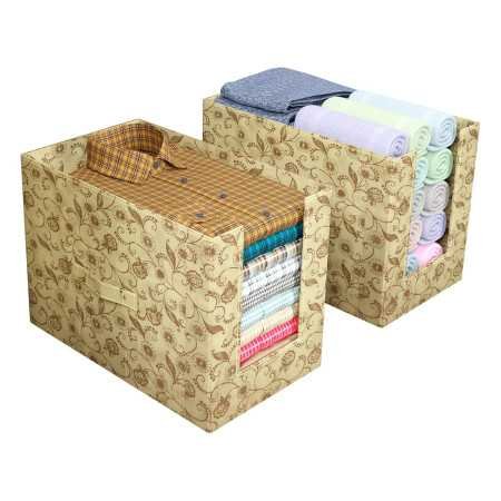 Kuber Industries Non-Woven Shirt Stacker/Clothes Organizer|Solid Color & Foldable Non Woven Material|Closet & Wardrobe Kuber Industries Non-Woven Shirt Stacker/Clothes Organizer|Solid Color & Foldable Non Woven Material|Closet & Wardrobe