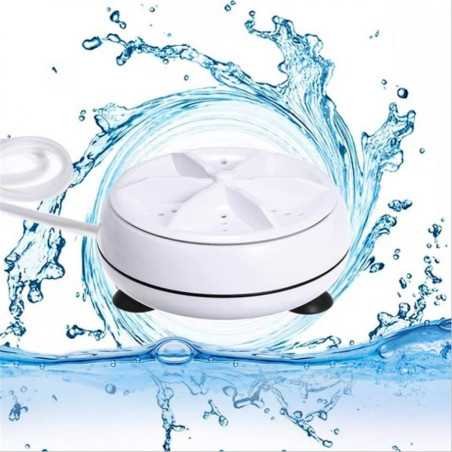 Grewia Mini Washing Machine Turbine Washing Machine Washing Machine Door Hinge Ultrasonic Lightweight Turbo Washer with USB